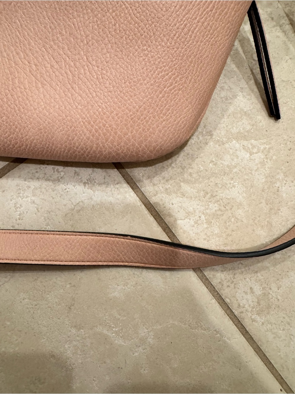 The SIDEKICK Blush Leather Crossbody Belt Bag - Picture 4 of 9